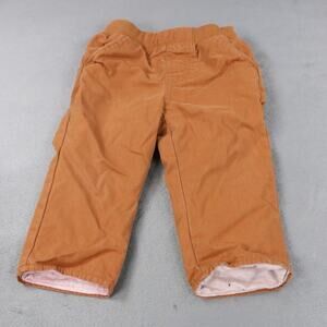 Hanna Andersson Baby/Toddler Pants Size 75 Brown Lined Cotton Pull-On Joggers